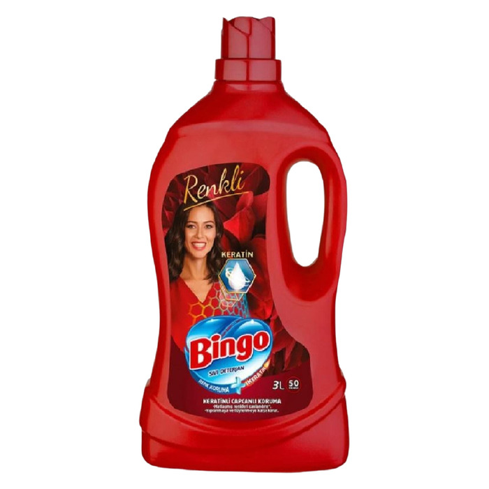 BİNGO SIVI DETERJAN KERATİN ONARAN KORUMA RENKLİ 3 L