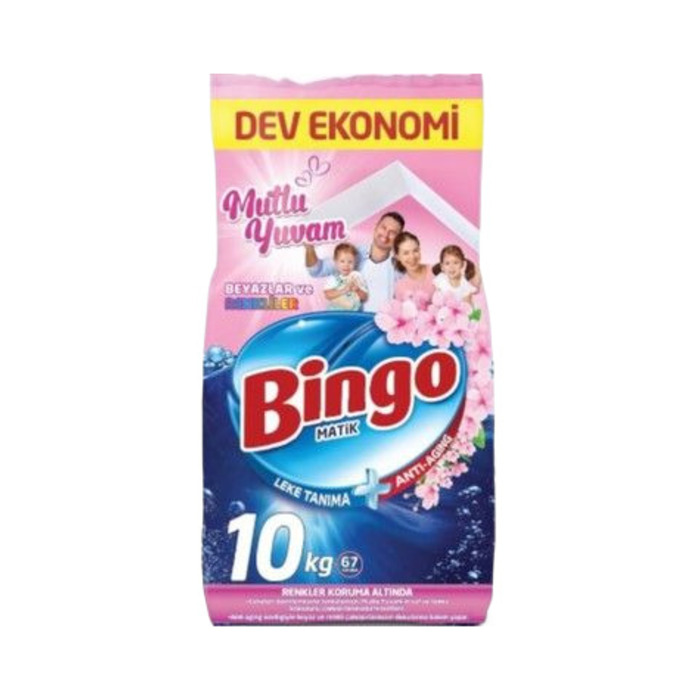 BİNGO MATİK TOZ DETARJAN MUTLU YUVAM 10 KG