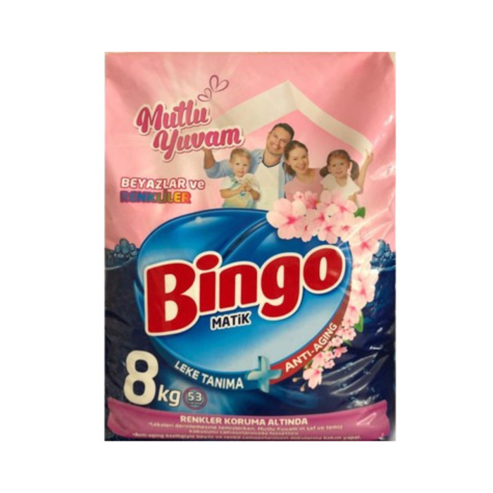 BİNGO MATİK TOZ DETARJAN MUTLU YUVAM 8 KG