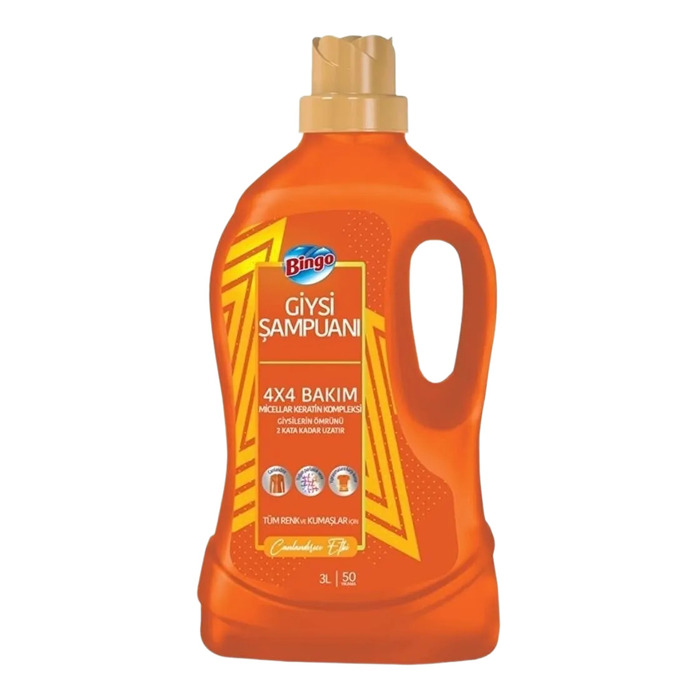 BİNGO CANLANDIRICI ETKİLİ GİYSİ ŞAMPUANI 3 LT
