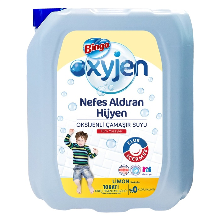 BİNGO OXYJEN ÇAMAşIR SUYU LİMON 4 L