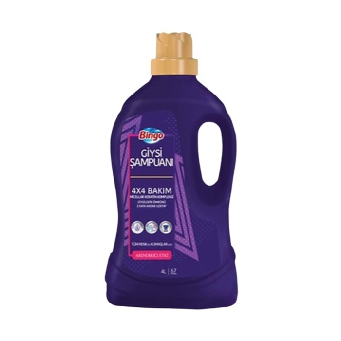 BİNGO GİYSİ ŞAMPUANI KERATİN KOMPLEKSİ 4 LT