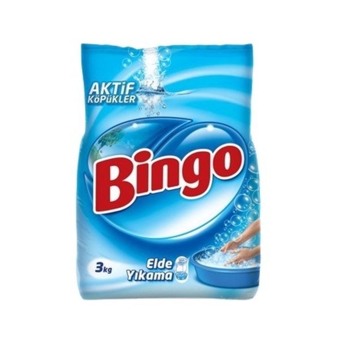 BİNGO TOZ DETERJAN ELDE YIKAMA 3 KG