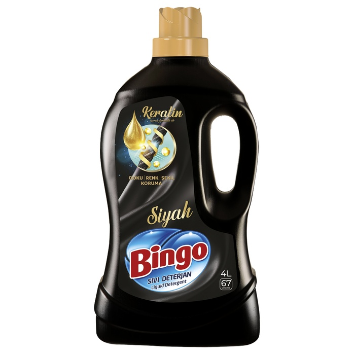 BİNGO SIVI DETERJAN KERATİN SİYAH 4 L