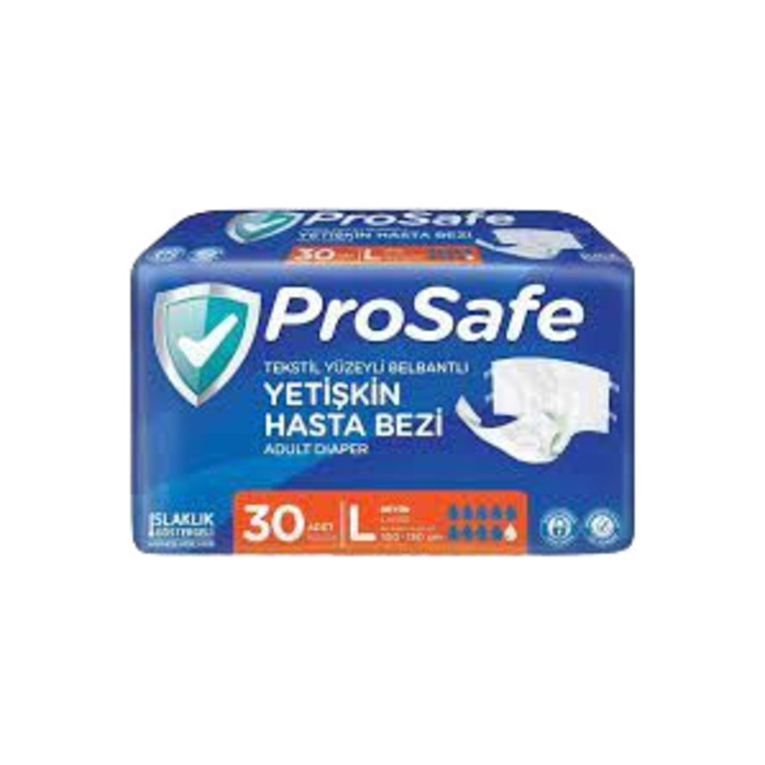 PROSAFE BELBANTLI BÜYÜK BOY HASTA BEZİ L-30 LU