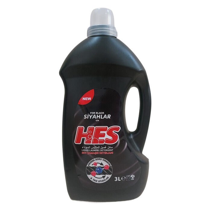 HES SIVI ÇAMAŞIR DETARJANI SİYAHLAR 3 LT