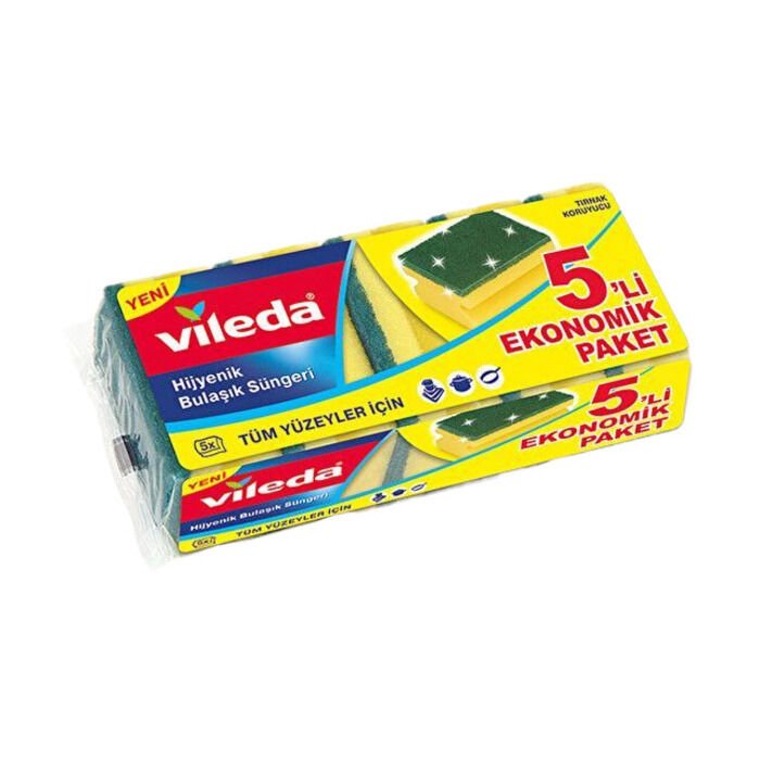 VİLEDA OLUKLU SÜNGER EKONOMİK PAKET 5 Lİ