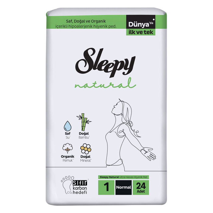 SLEEPY NATURAL SÜPER EKO NORMAL KADIN PEDİ 24 LÜ