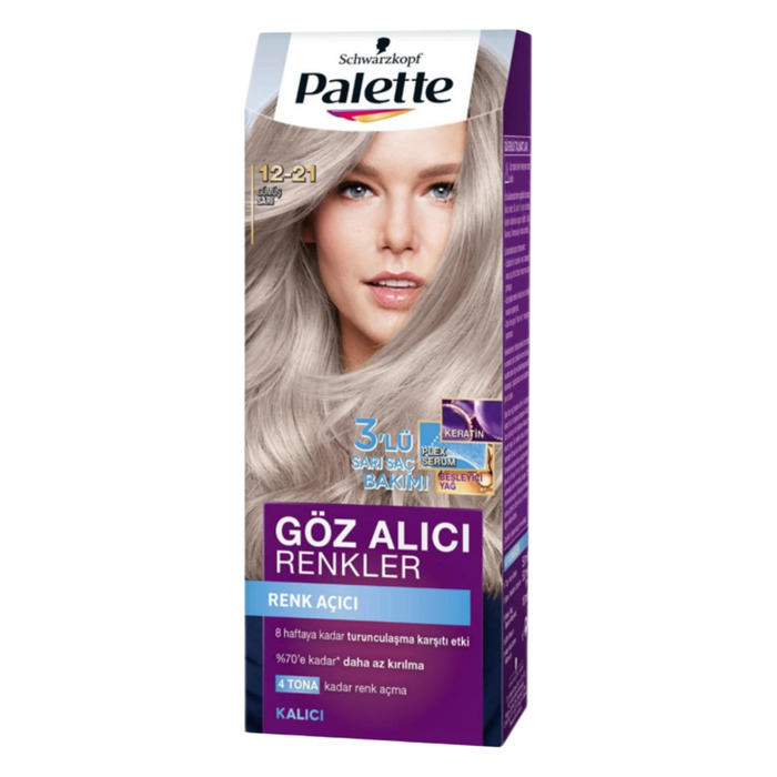 PALETTE GÖZ ALICI RENKLER 12-21 GÜMÜŞ SARI SAÇ BOYASI
