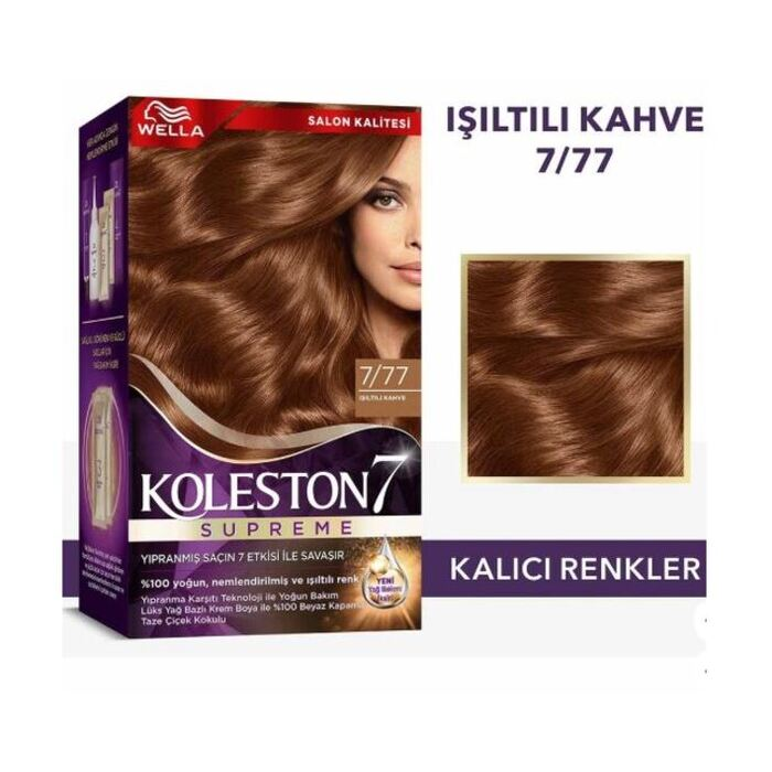 KOLESTON SUPREME KİT 7/77 IŞILTILI KAHVE *18