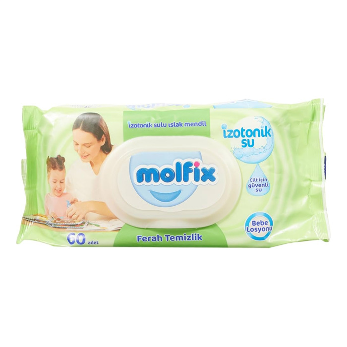 MOLFİX İZOTONİK SULU ISLAK MENDİL 60 ADET