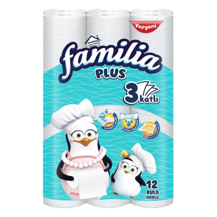 FAMİLİA PLUS KAĞIT HAVLU 12 Lİ 3 KATLI