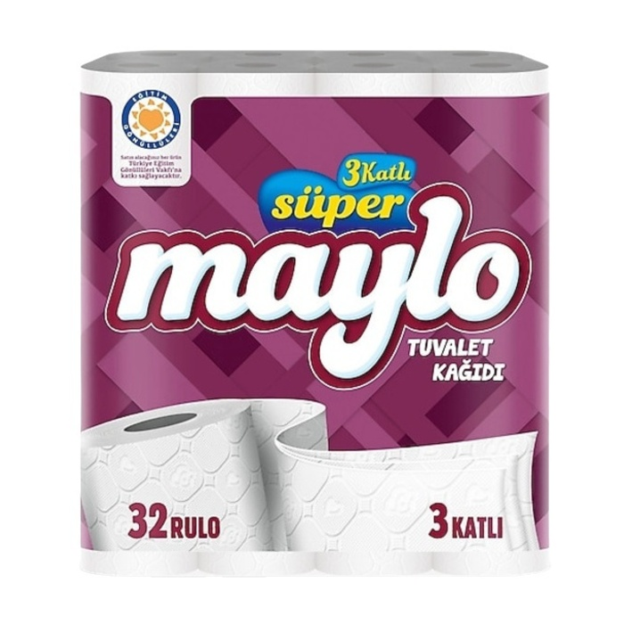 SÜPER MAYLO TUVALET KAĞIDI 3 KATLI 32 Lİ