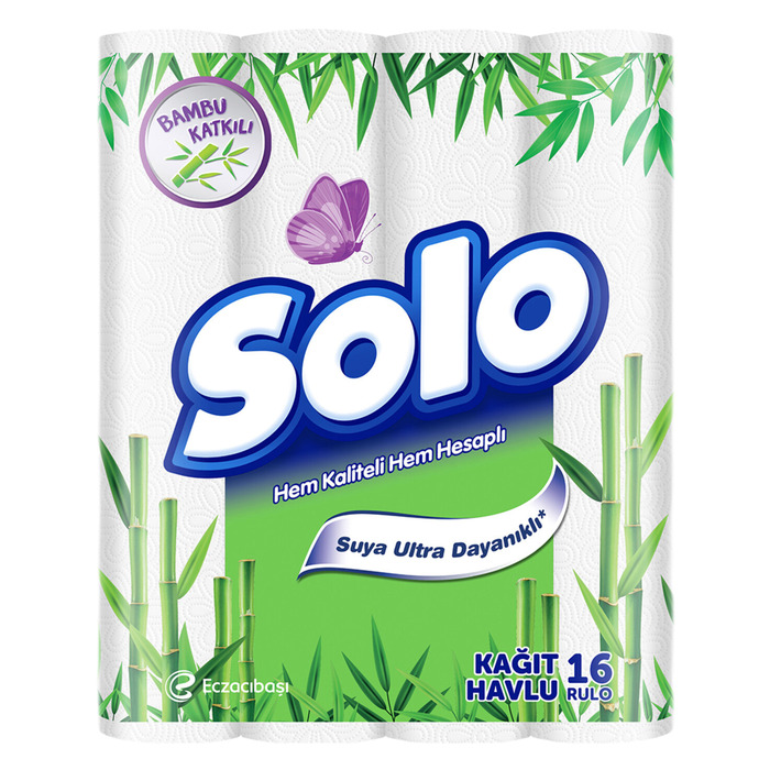 SOLO BAMBU KATKILI KAĞIT HAVLU 16 Lİ