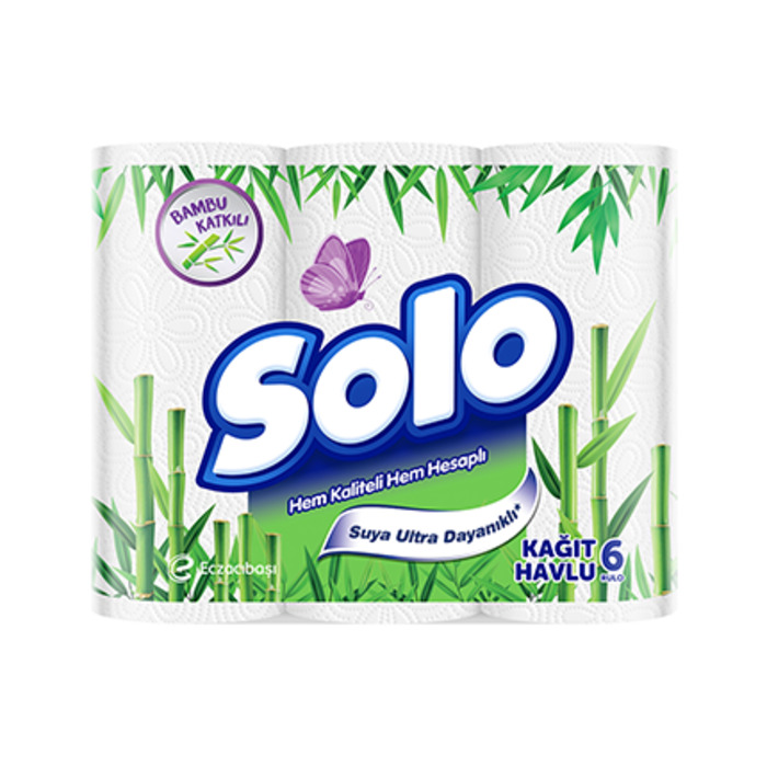SOLO BAMBU KATKILI KAĞIT HAVLU 6 LI