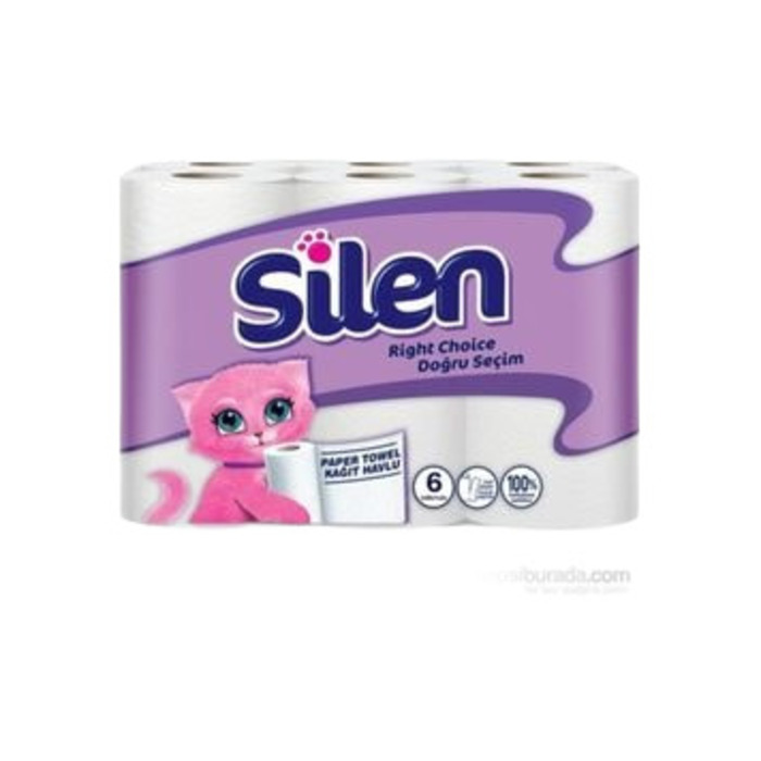SİLEN KAĞIT HAVLU 2 KATLI 6 LI