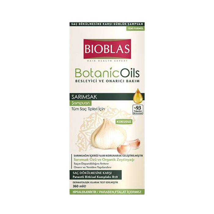 BIOBLAS SARIMSAK ÖZLÜ BESLEYİCİ VE ONARICI ŞAMPUAN 360ML