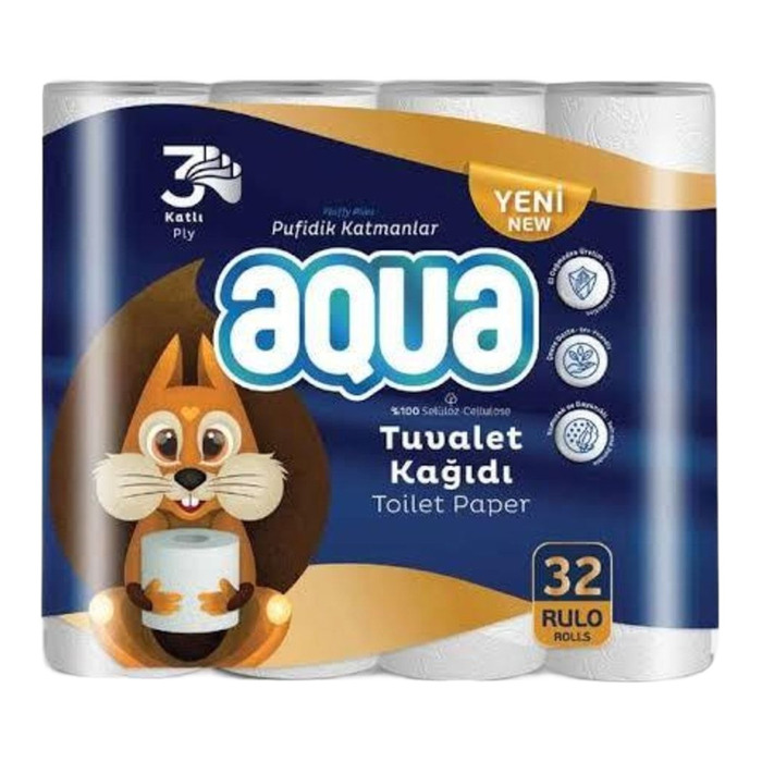 AQUA TUVALET KAĞIDI 32 Lİ