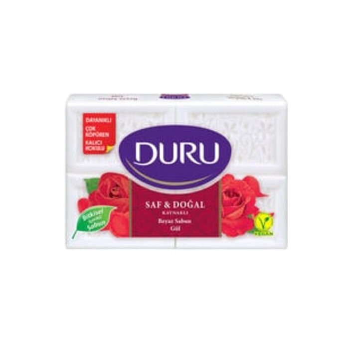 DURU SAF & DOĞAL KAYNAKLI BEYAZ SABUN GÜL 600 GR