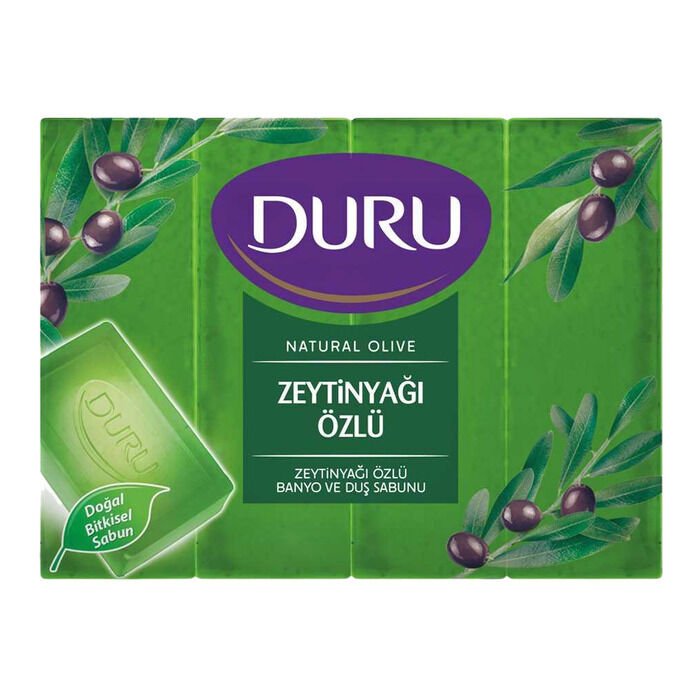 DURU ZEYTİNYAĞLI ÖZLÜ BANYO VE DUş SABUNU 5X150 (750) GR