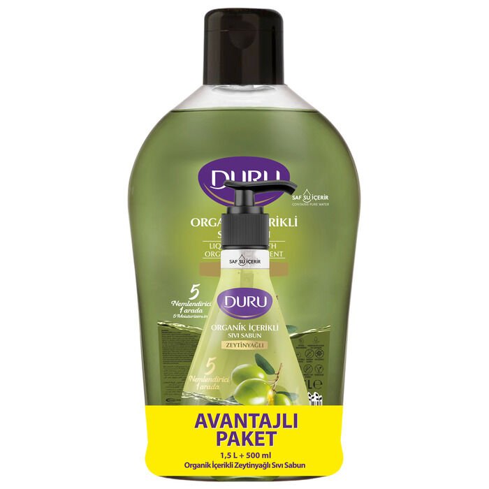 DURU SIVI SABUN ZEYTİNYAĞLI 1500ML+500ML