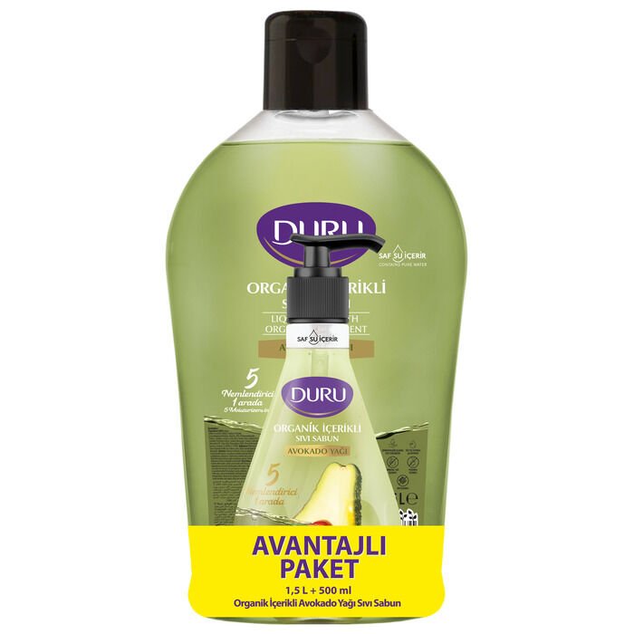 DURU SIVI SABUN AVOKADO 1500ML+500ML