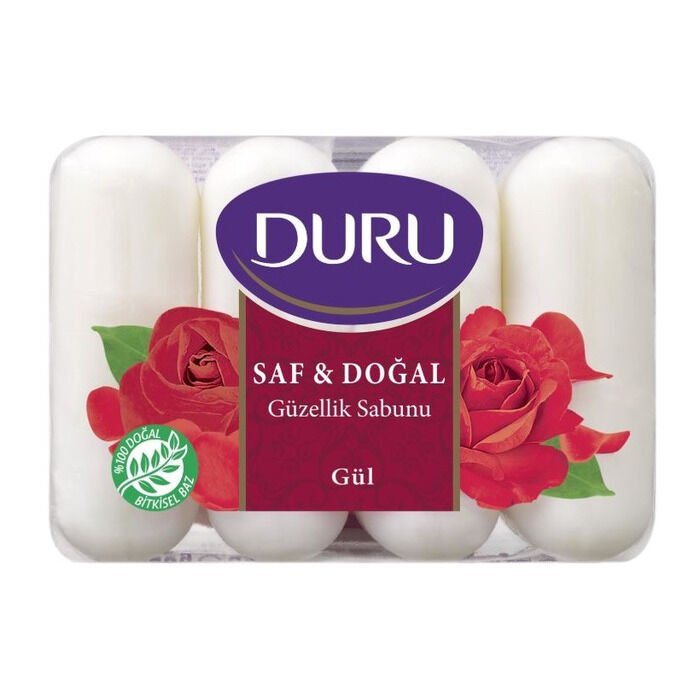 DURU GÜZELLİK SABUNU SAF&DOĞAL GÜL 4X70GR