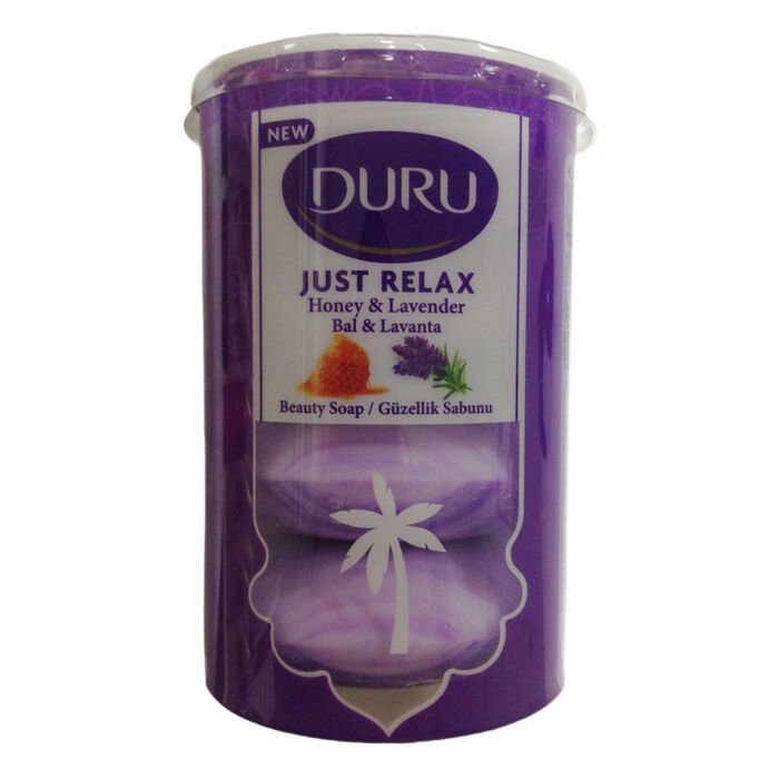 DURU JUST RELAX BAL,LAVANTA  GÜZELLİK SABUNU 4X90 GR