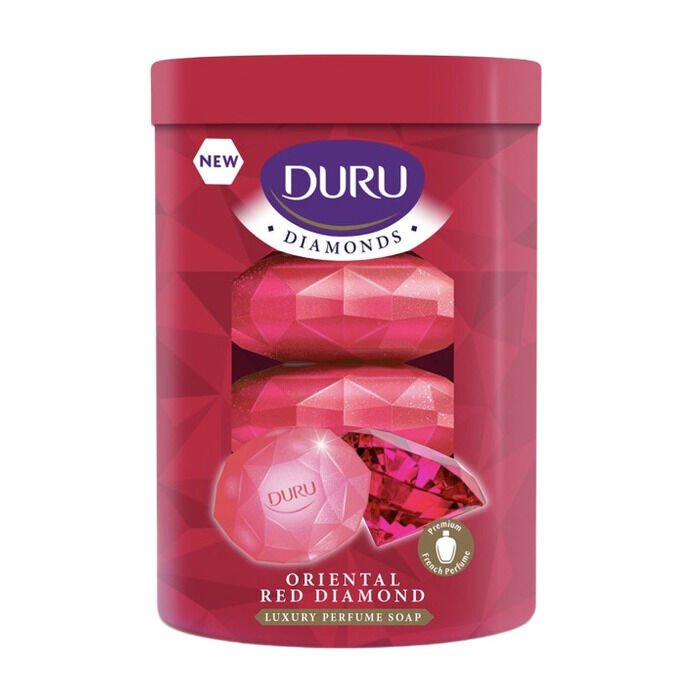 DURU DİAMONDS SERİES RED SABUN 4*90 GR