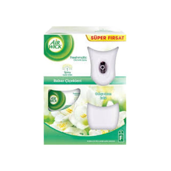 AİR WICK OTO SPREY MAK. + YEDEK KOKU BAHAR ÇİÇEKLERİ 70 GÜN ETKİLİ