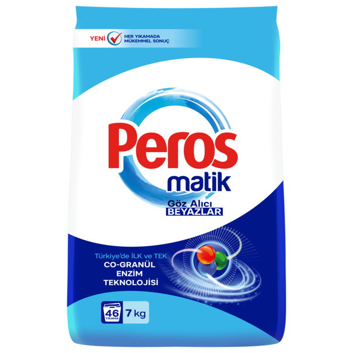PEROS MATİK GÖZ ALICI BEYAZLAR 7 KG
