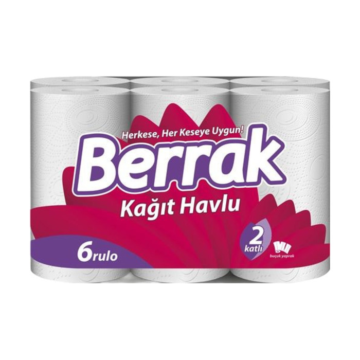 BERRAK ULTRA 2 KATLI KAĞIT HAVLU 6 LI