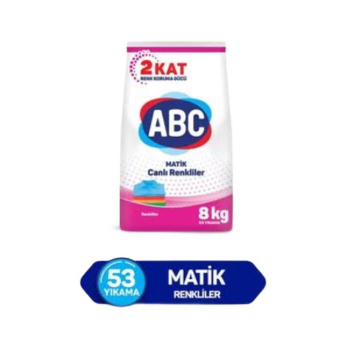 ABC TOZ DETERJAN COLOR CANLI RENKLER 8 KG