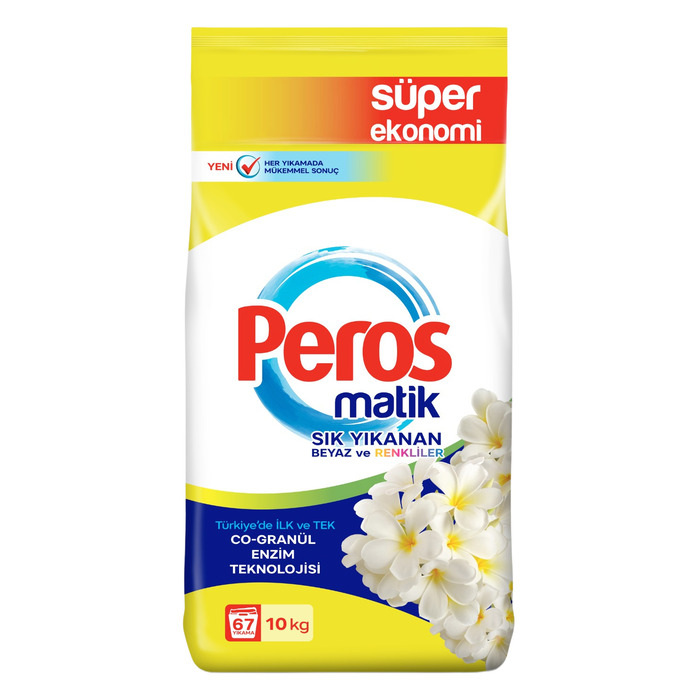 PEROS MATİK TOZ DETARJAN YASEMİN ÇİÇEĞİ 10 KG