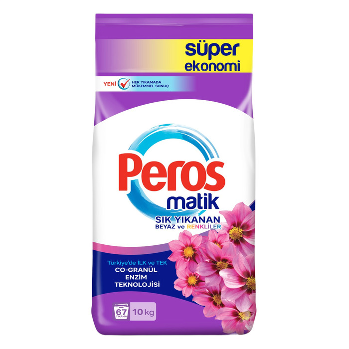 PEROS MATİK TOZ DETARJAN YILDIZ ÇİÇEĞİ 10 KG