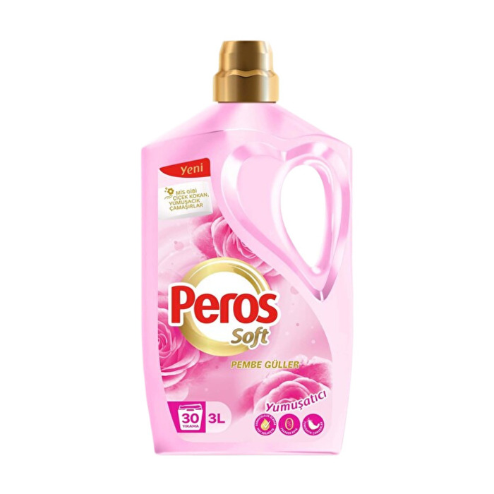 PEROS SOFT ÇAMAŞIR YUMUŞATICISI PEMBE GÜLLER 3 LT