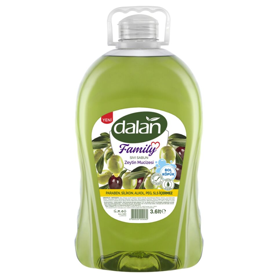 Dalan Family Sıvı Sabun Zeytin Mucizesi 3l
